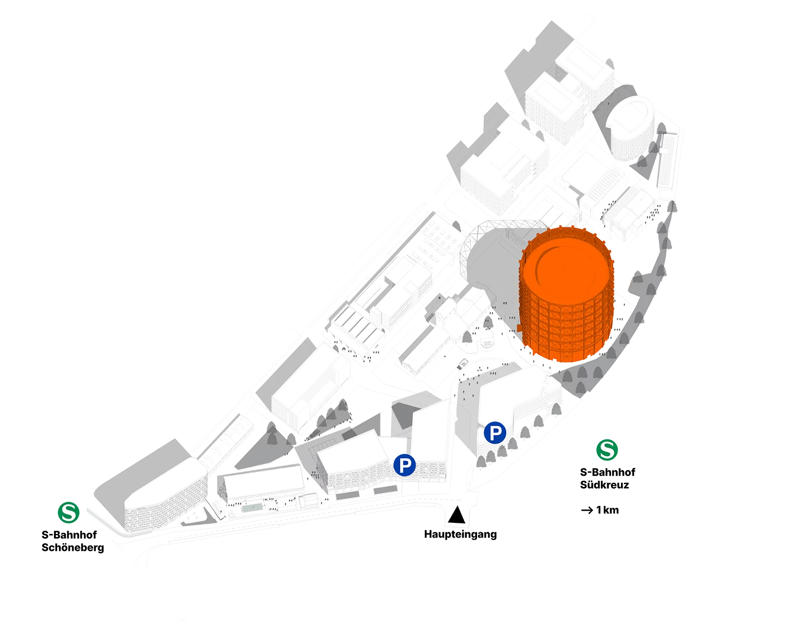 Gasometer Berlin · festival site plan